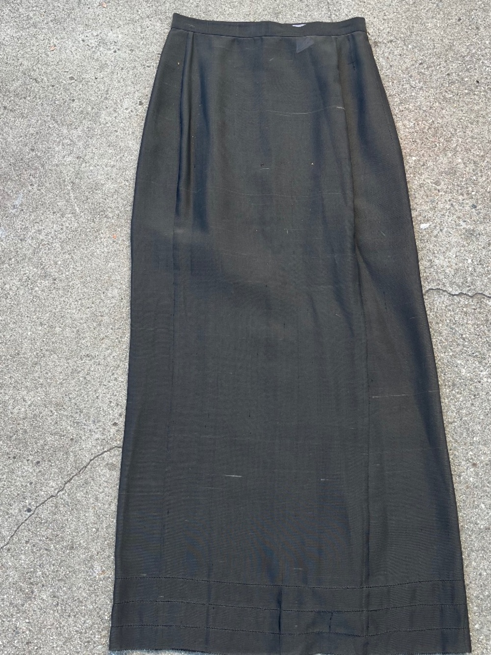 Vtg Yohji Yamamoto runway maxi skirt 100 silk size small semi sheer 90s cbk 80s - Picture 4 of 11